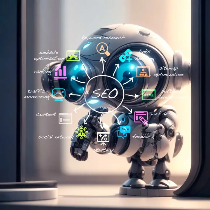 OrangeSky robot mapping SEO and AI search signals