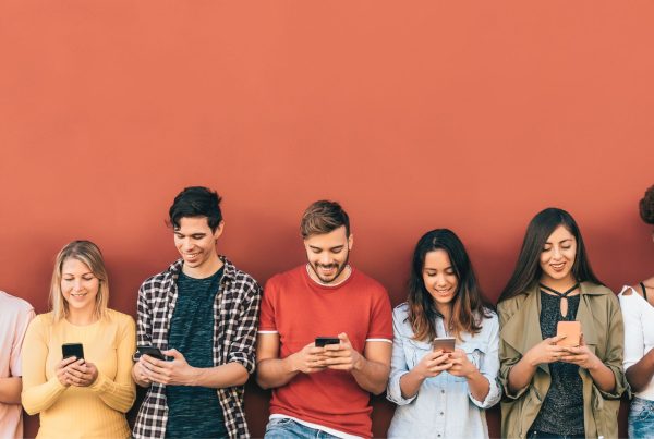 people using mobile phones