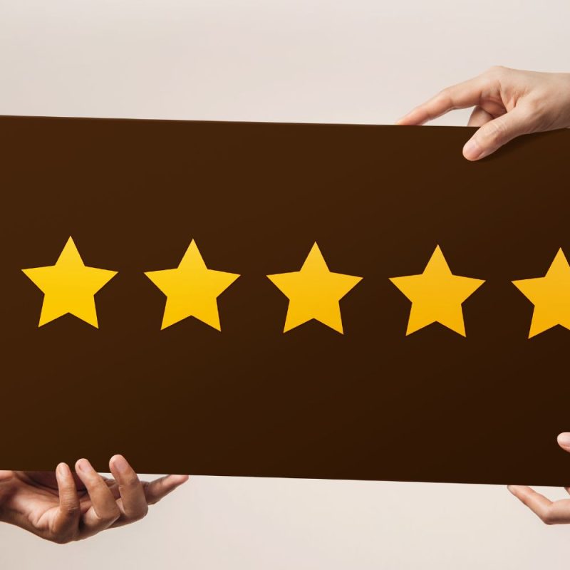 Five star rating review
