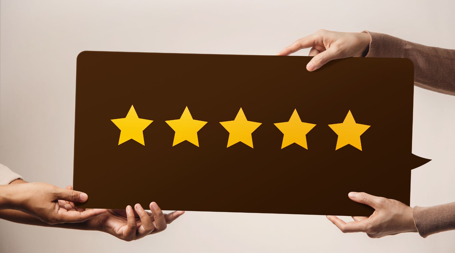 Five star rating review